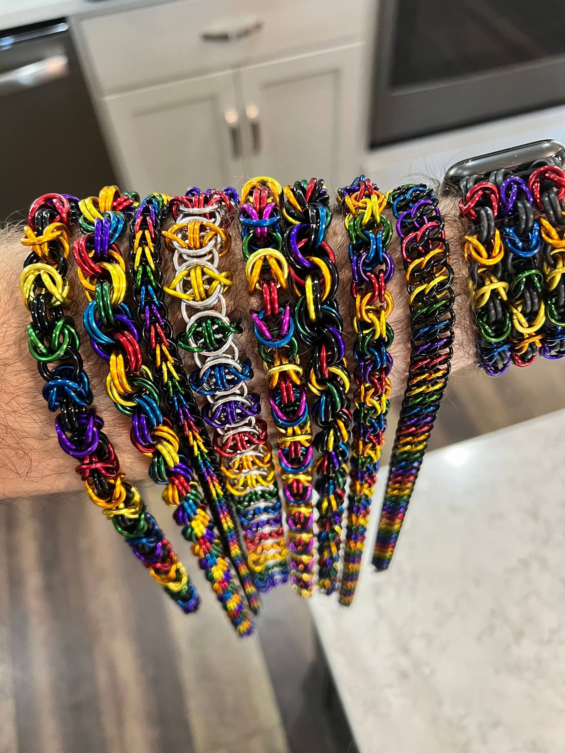 Rainbow Chains on Arm